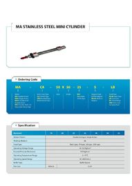 MA Series Double acting pneumatic Cylinder supplier