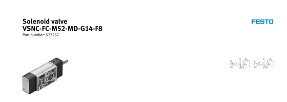 NEW original  5/2-way or 3/2-way Solenoid valve VSNC-FC-M52-MD-G14-F8  577257 supplier