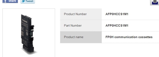 Panasonic   AFP0HCCS1M1 AFP0HCCS1M1 | FP0H communication cassettes supplier