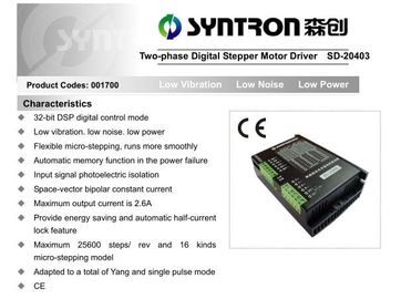 Good quality Syntron Two-phase Digital Stepper Motor Driver SD-20403 supplier