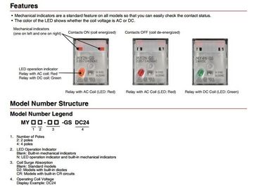 NEW ORIGINAL MY4N-GS 220/240VAC and 24VDC OMRON Intermediate relay 4NO 4NC 14pin 3A electricity alternative MY4N-J supplier