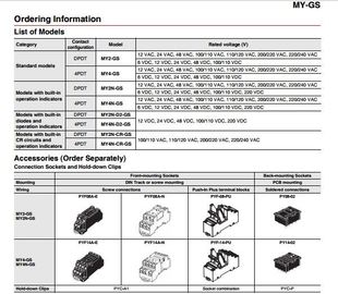 NEW ORIGINAL MY4N-GS 220/240VAC and 24VDC OMRON Intermediate relay 4NO 4NC 14pin 3A electricity alternative MY4N-J supplier