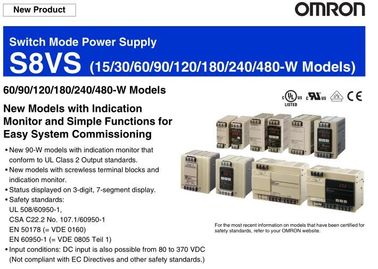 New Original OMRON Switch Mode Power Supply S8VS  (15/30/60/90/120/180/240/480-W supplier